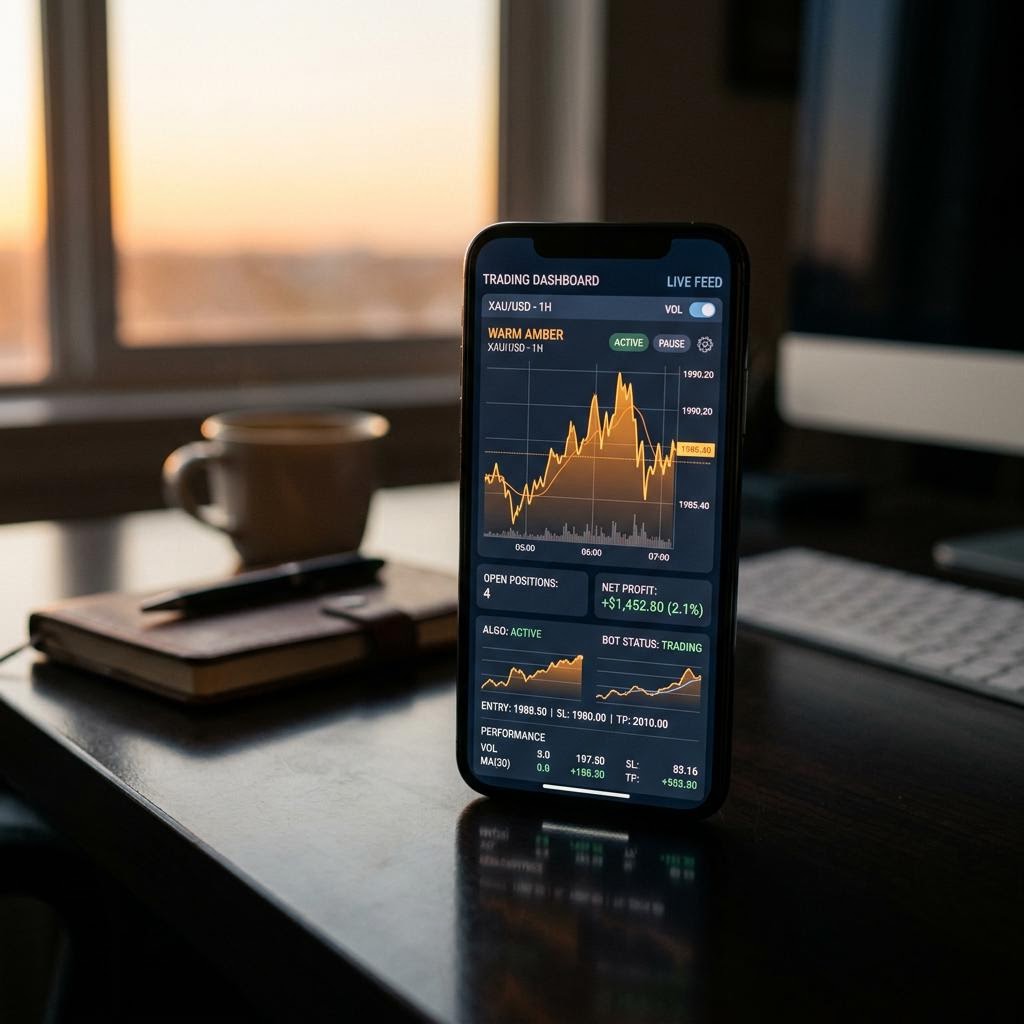 Vast Ruilaardschap dashboard interface op smartphone